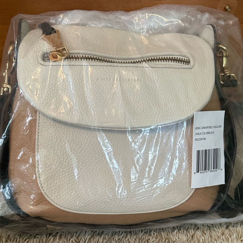 NWT AIMEE KESTENBERG VERA LEATHER CONVERTIBLE SHOULDER BAG